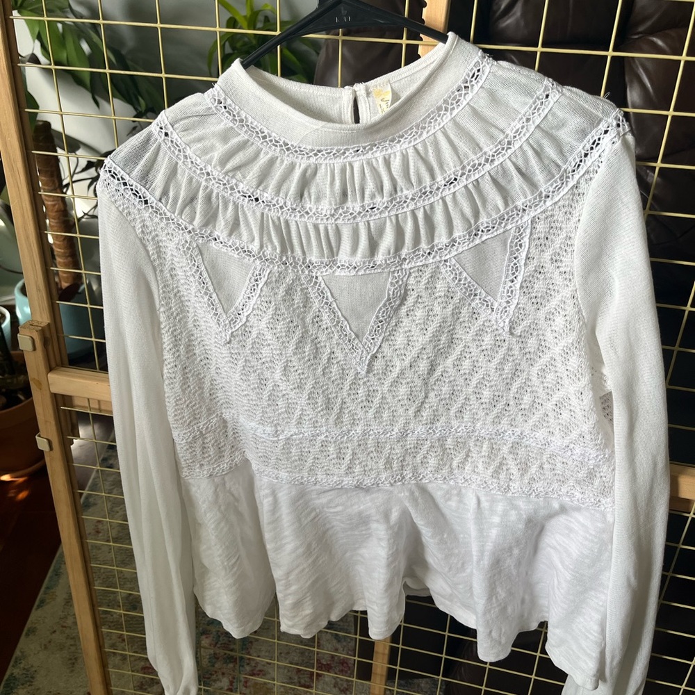 Free people white blouse